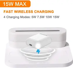 Bluetooth Speaker Wireless Charger Lamp Bedroom Desk Lamp for Office for iPhone 13 11 12 X XR Charger Fast Chrger Stand