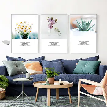 

Custom Poster Flowers and plants#t Canvas Wall Art Picture Set Posters Home Decor Prints Abstract Prints for Room20-0630-58