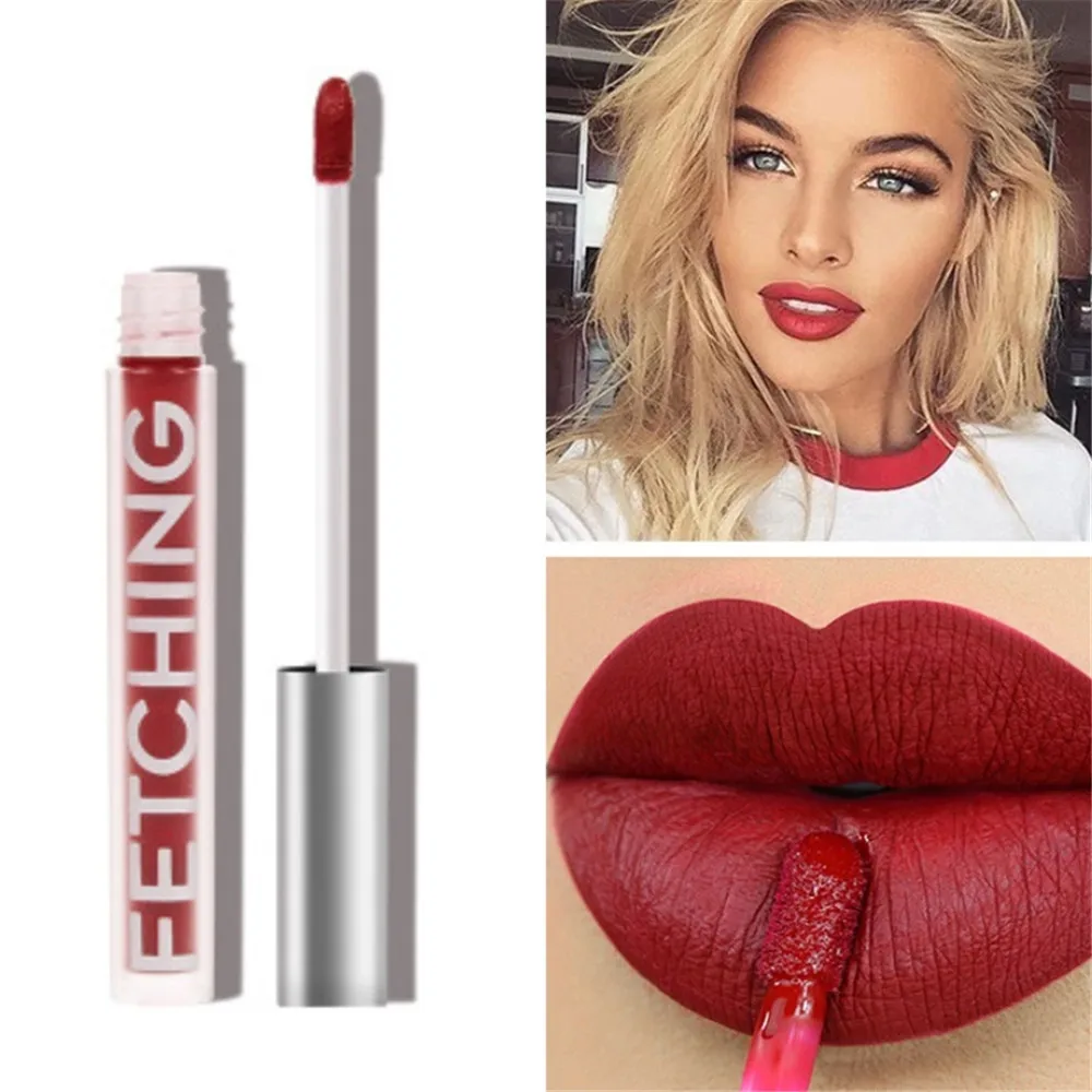 6 Color Brand Make Up Waterproof Nude Lipstick Long Lasting Liquid Matte Pen Lip Gloss Cosmetics Lipgloss Makeup |