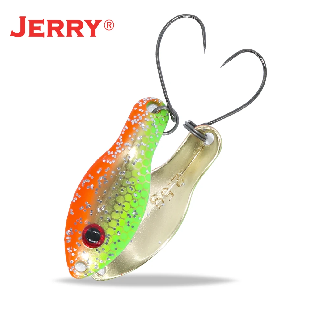Jerry 1 шт. 1,4 г, 2,5 г Сверхлегкая приманка мини форель ложки плавающий воблер Спиннер приманка УФ цвет рыболовные ложки Утонченная Рыбалка