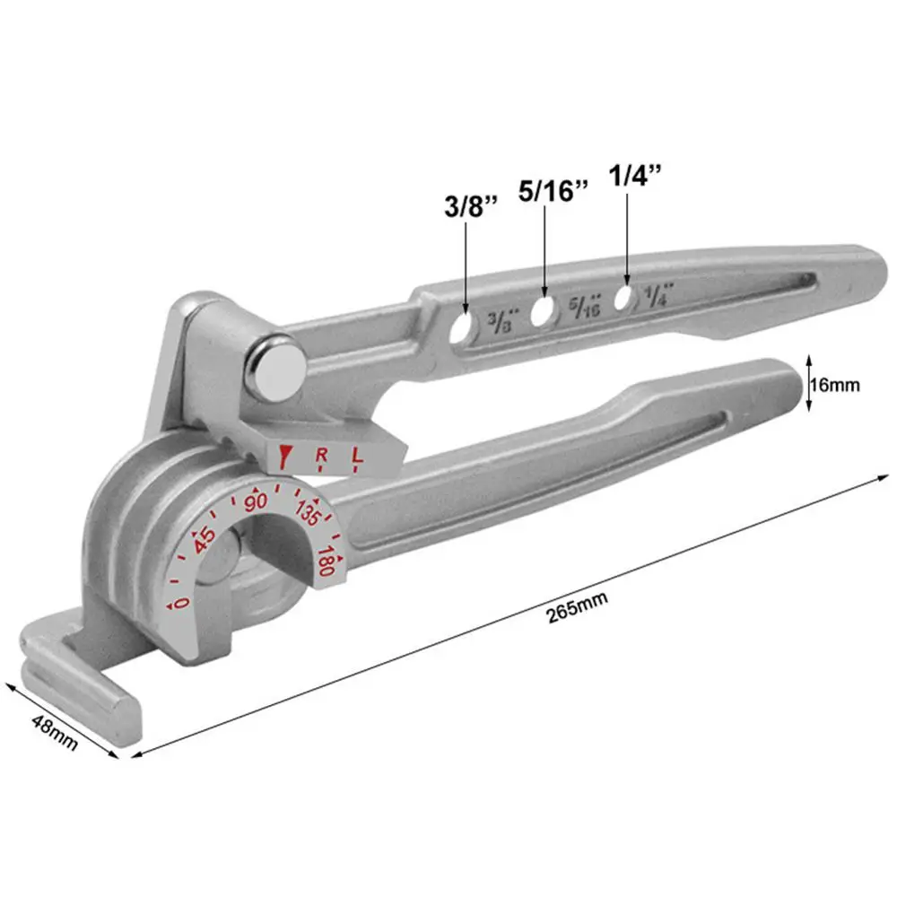 Три в одном 180 градусов 6 мм/8 мм/10 мм трубогибочный станок/медная трубка/труба-кондиционер ручной Локоть инструмент