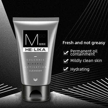 

Men's Facial Cleanser Lasting Oil Control Moisturizing Hydrating Shrinks Pores Skin Care Deep cLEANING W1