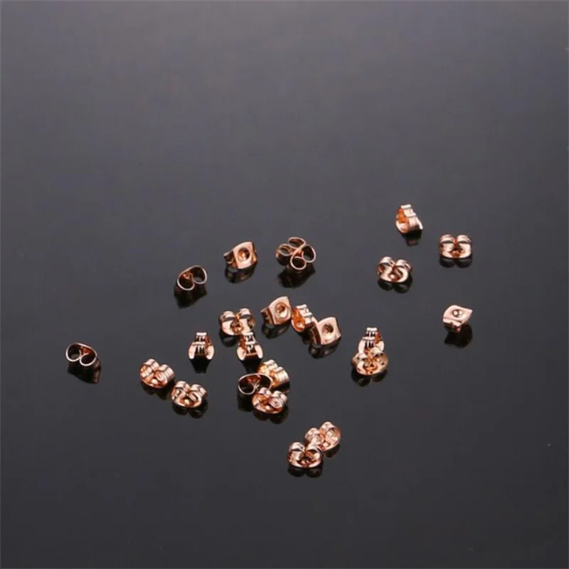 100pcs 4.5X6mm Earring Backs Stainless Steel Earring Backings for Studs  Hypoallergenic Surgical Locking Earring Backs for Posts - AliExpress