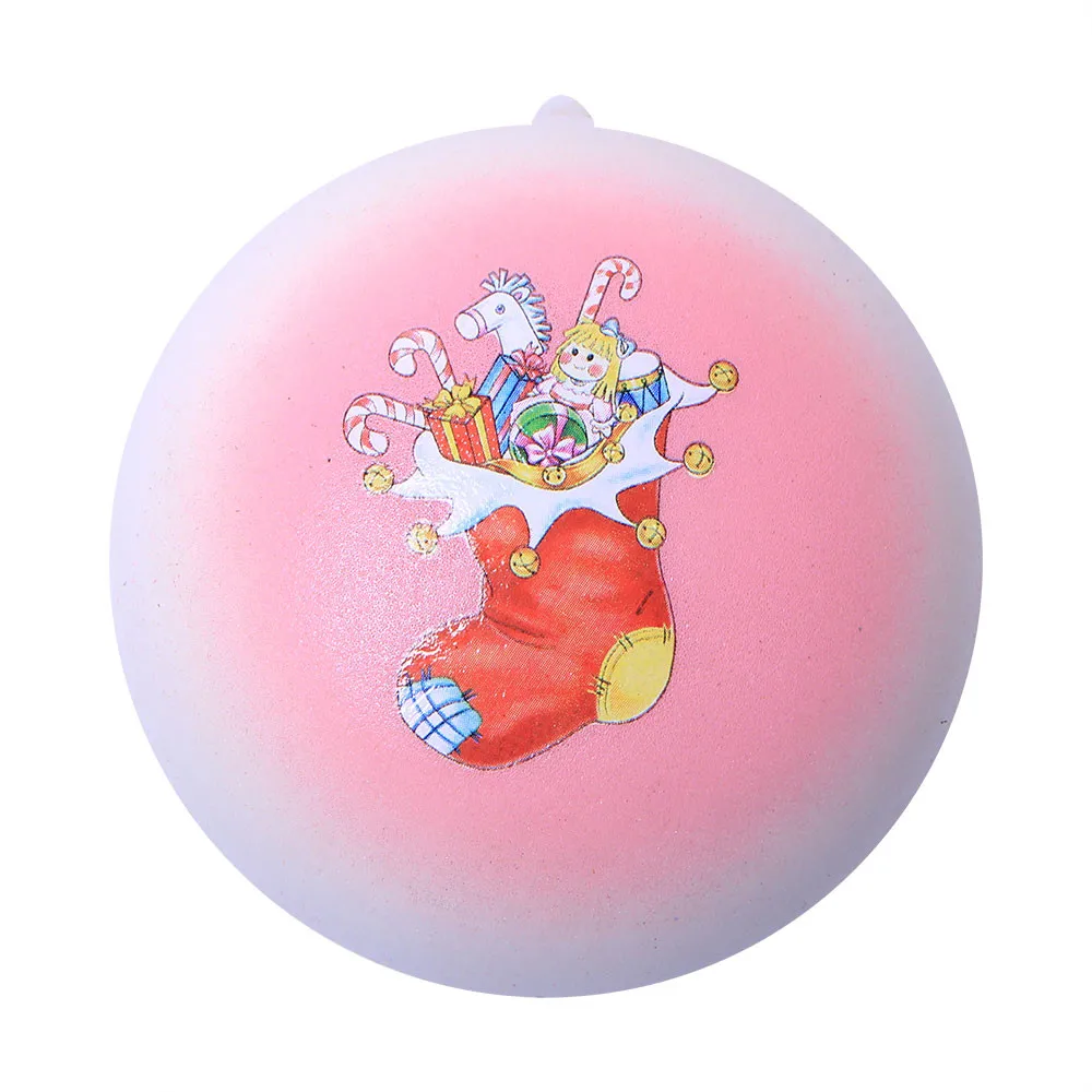 Pink Игрушки для снятия стресса, детские рождественские подарки, носок, подвеска для ключей, ароматизированный хлеб, поднимается очень медленно, модная игрушка - Цвет: Pink