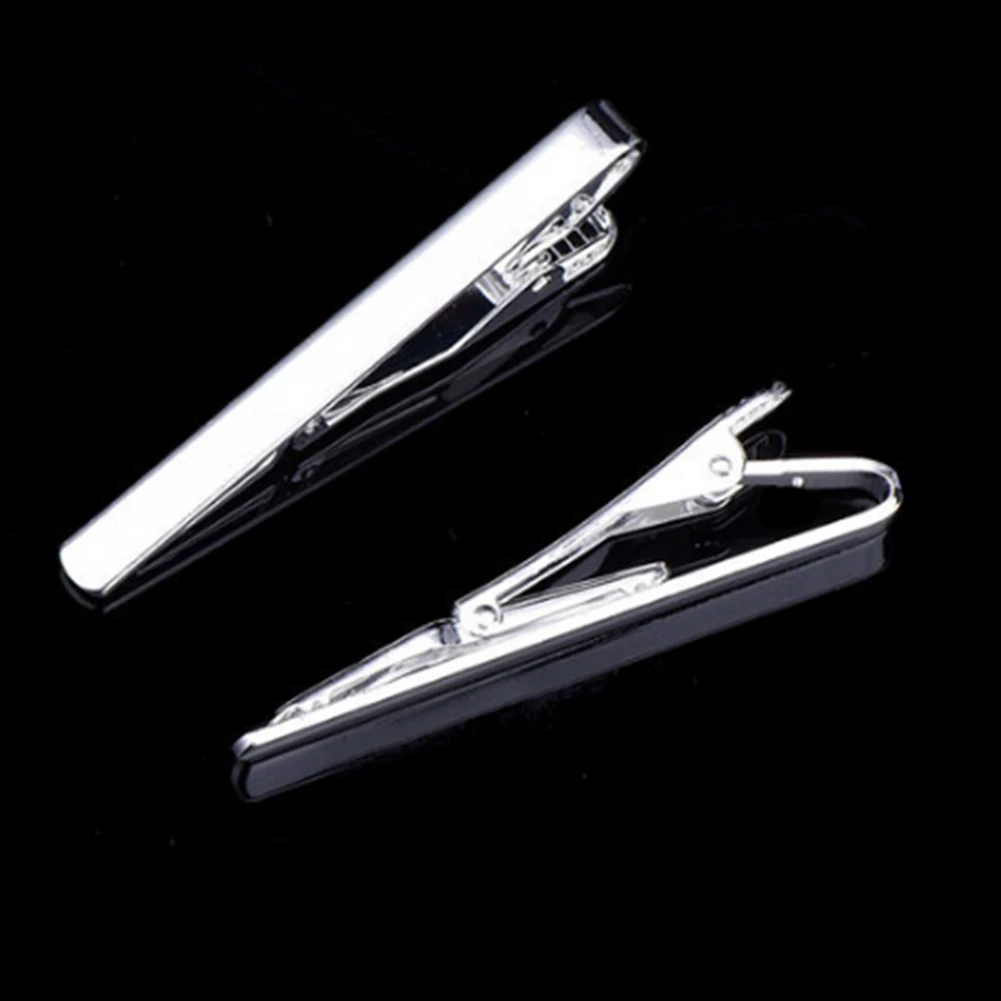 Tie Clips Men's Metal Necktie Bar Crystal Dress Shirts Tie Pin Wedding Ceremony Metal Gold Clip Man Accessories tie clips