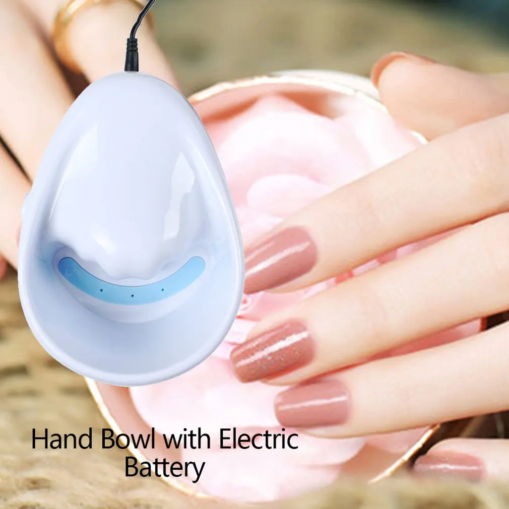 Портативная электрическая чашка для маникюра для ногтей спа с воздушным пузырьком и вибрационным портативным массажем для ногтей расслабление