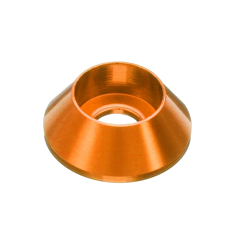 Orange Suleve M5AN2 10 шт./компл. M5 разноцветная присоска головка Шестигранная винтовая прокладка гайка с шайбой из алюминиевого сплава анодная поверхность окисления - Цвет: Orange