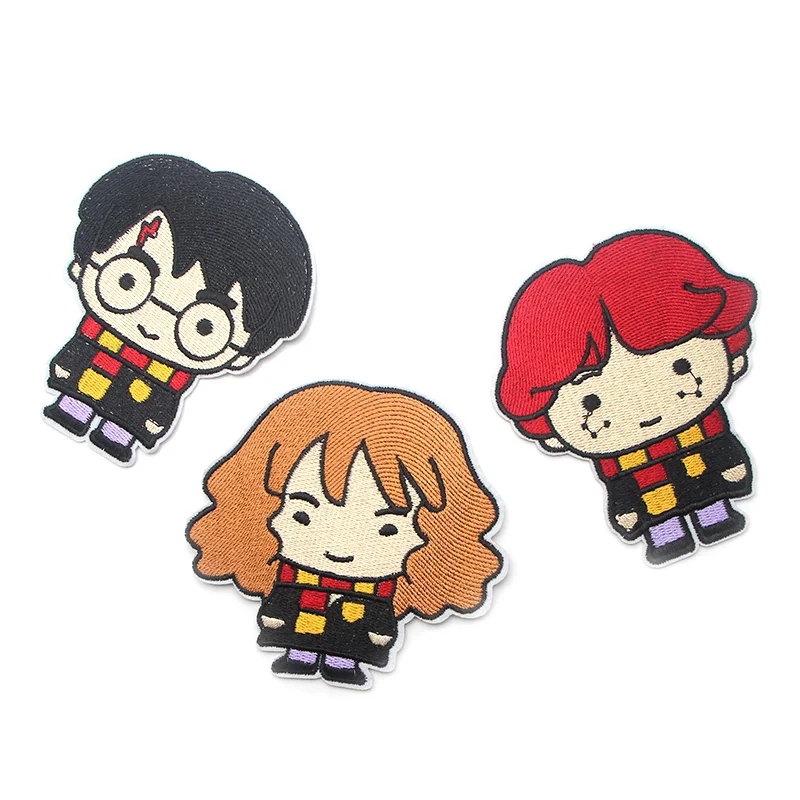 

Cartoon cute applique patches iron on para shirt bag clothes cap embroideried sticker accessory embellishments for crafts E0089