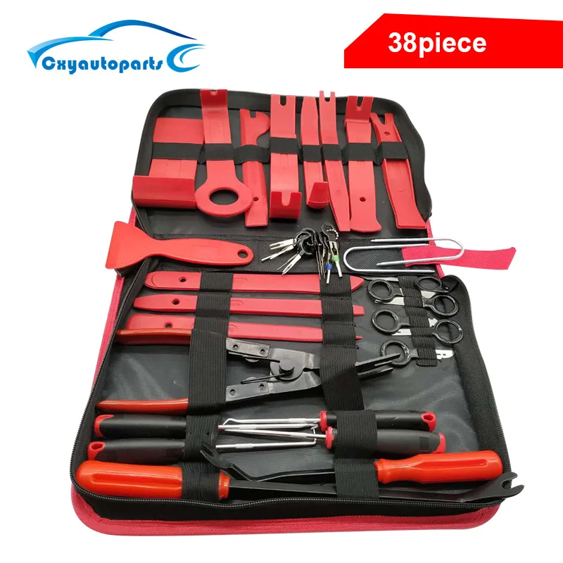 Auto Gereedschap Auto Interieur Demontage Kit Plastic Trim Removal Tool Auto Clips Puller Diy Panel Gereedschap Voor Auto Trim Puller set