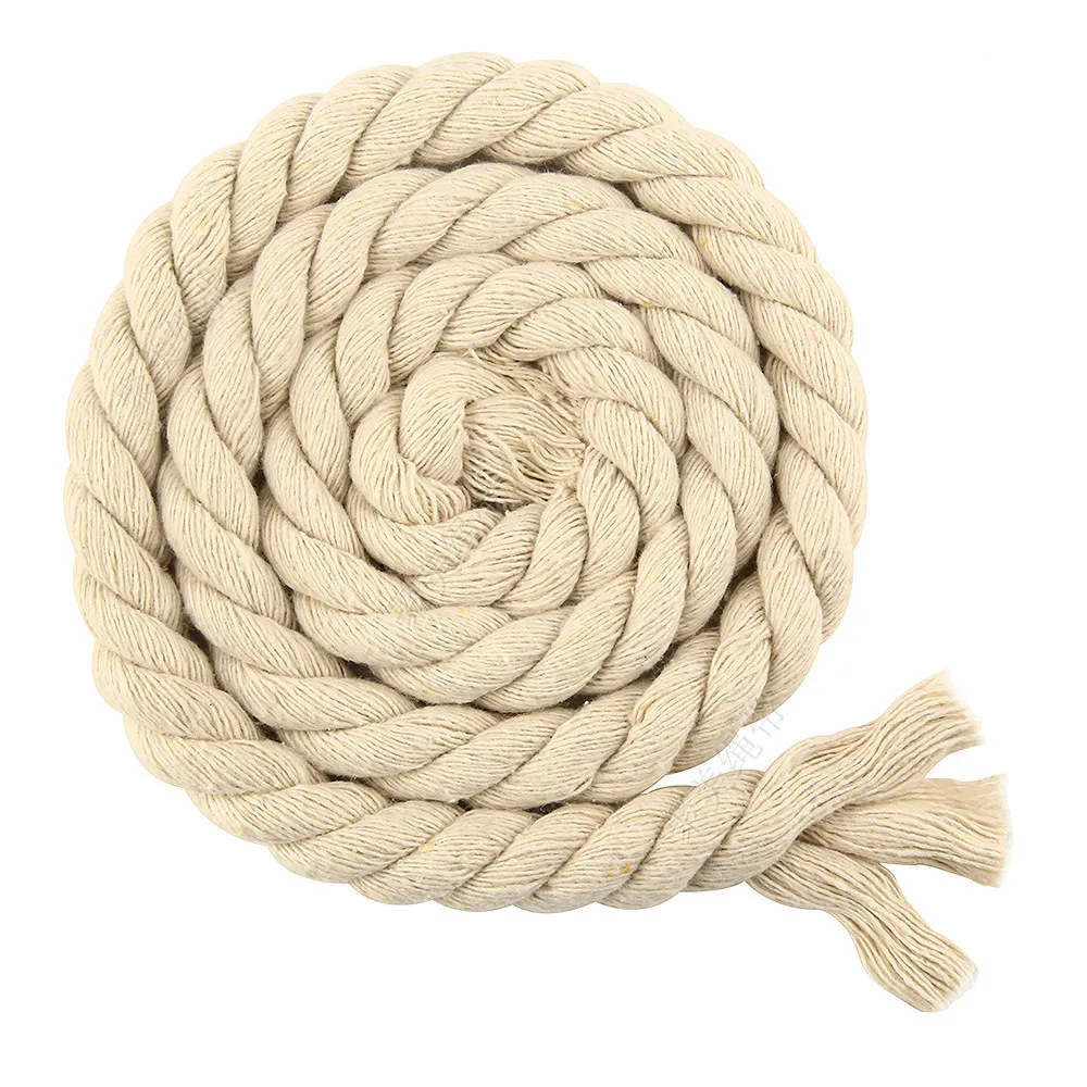 1Meter 20MM 3 Shares Twisted Colorful Cotton Cords/Rope for Bag Home Decor DIY Textile Accessories