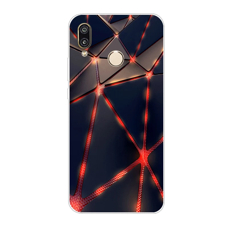 Мягкий чехол для телефона из ТПУ для huawei P20 Lite, разноцветный окрашенный чехол для huawei P20 Lite Capa Funda P20Lite 5,84"