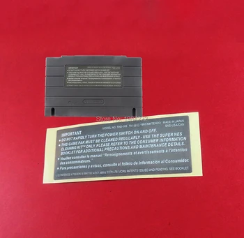 

High Quality Cartridge Game Card Sticker for SNES back label Shell Stickers