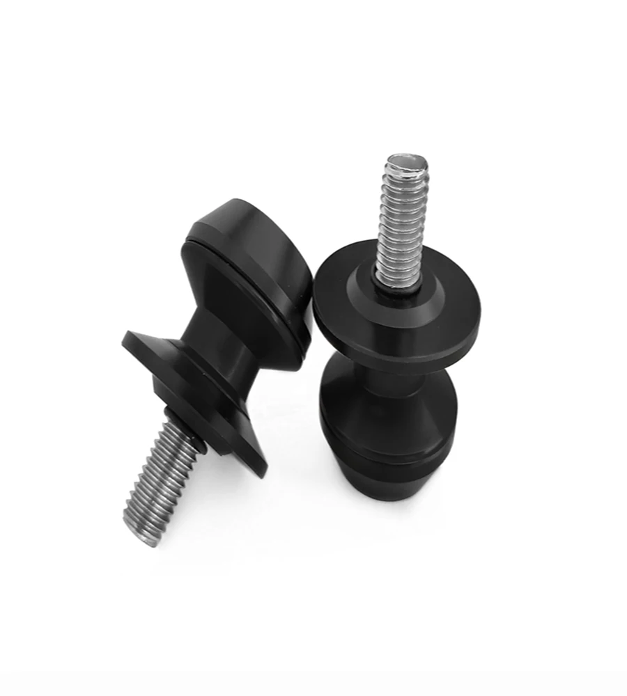 Black CNC мотоцикл стенд винты универсальный для kawasaki z1000 z900 z750 yamaha YZF-R1 R3 R6 mt09 маятник Катушки слайдеры 6 мм 8 мм 10 мм - Цвет: Black