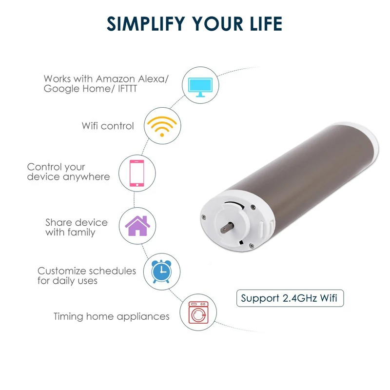 MOOL Tuya Smart Home Смарт Шторы мотор Google Wifi интеллигентая(ый) умный Шторы жалюзи Совместимость с Alexa Google Hom
