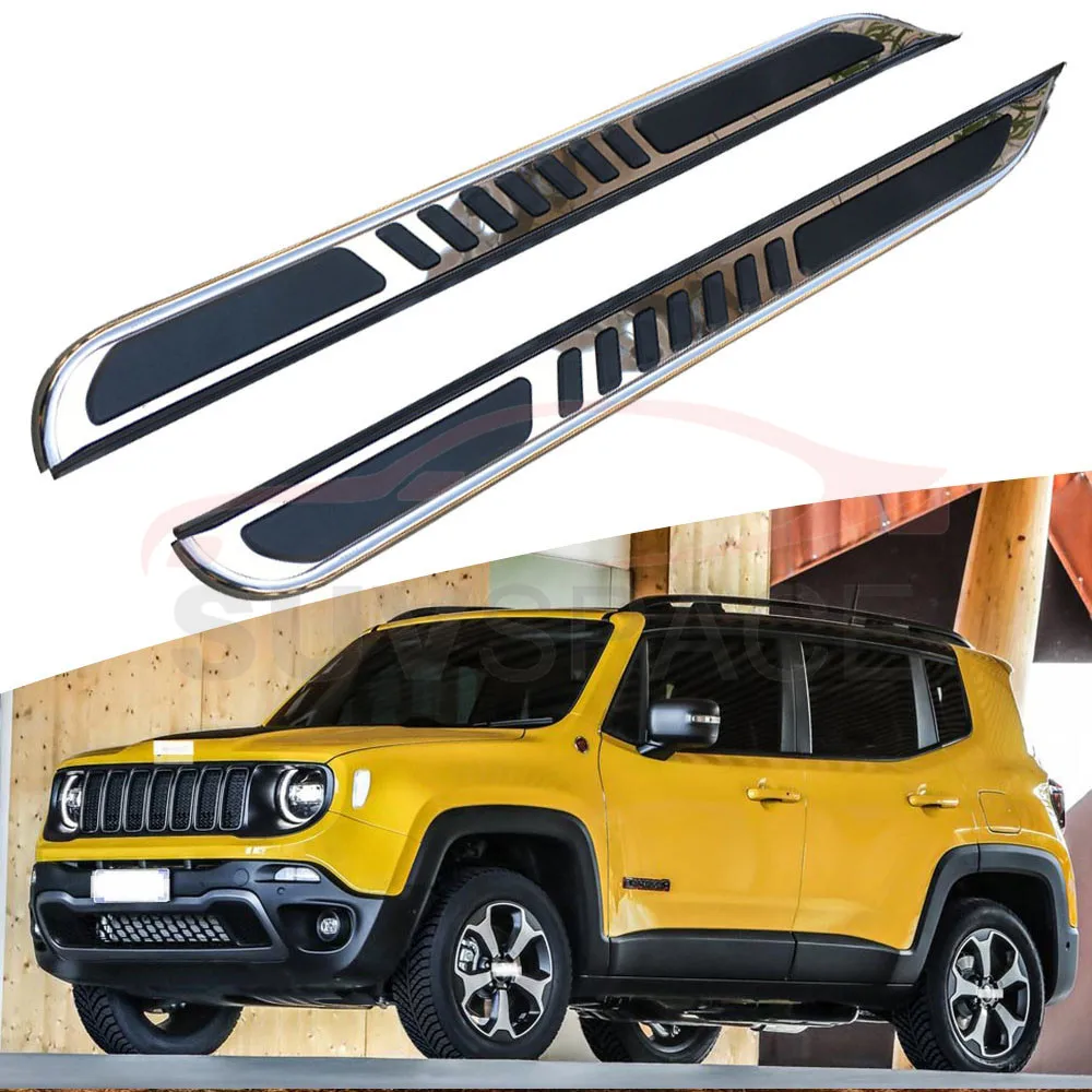 Боковой Шаг подходит для Jeep Renegade- Беговая доска nerf бар 2 шт. левый и правый алюминиевый боковой шаг боковая педаль