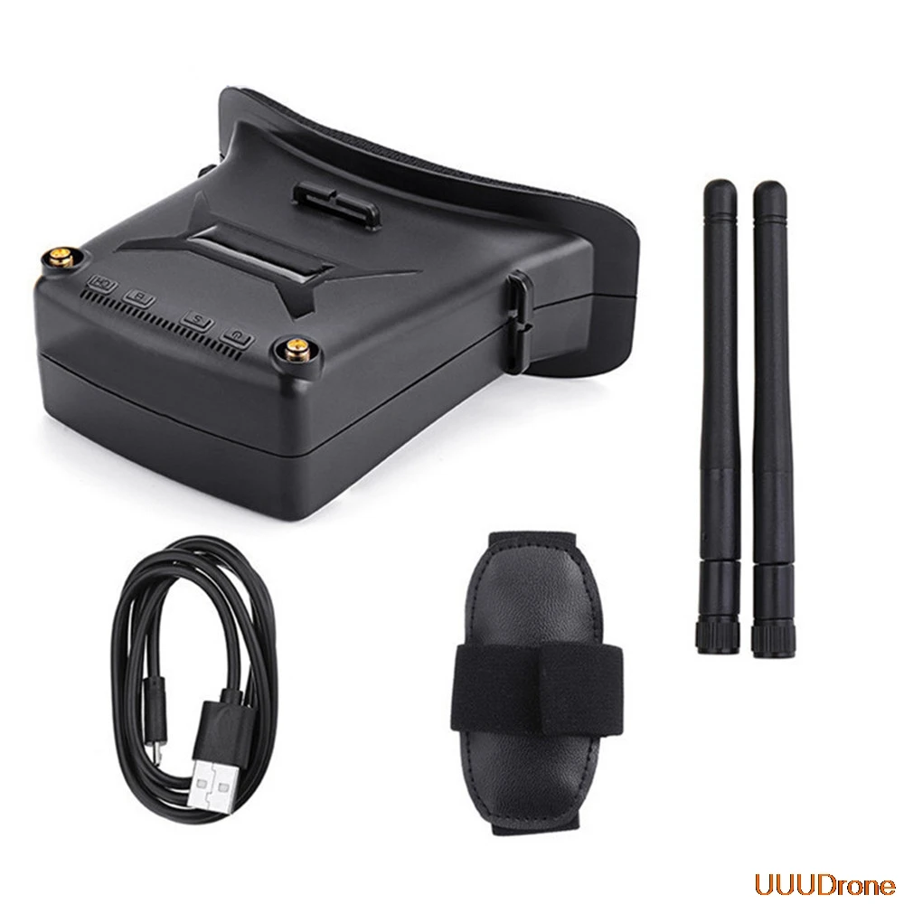 VR005 2,7 дюймов 960*240 5,8 Г 48CH FPV очки Raceband автопоиск с двойные антенны 3,7 V 1000 мА/ч, Батарея для дрона с дистанционным управлением