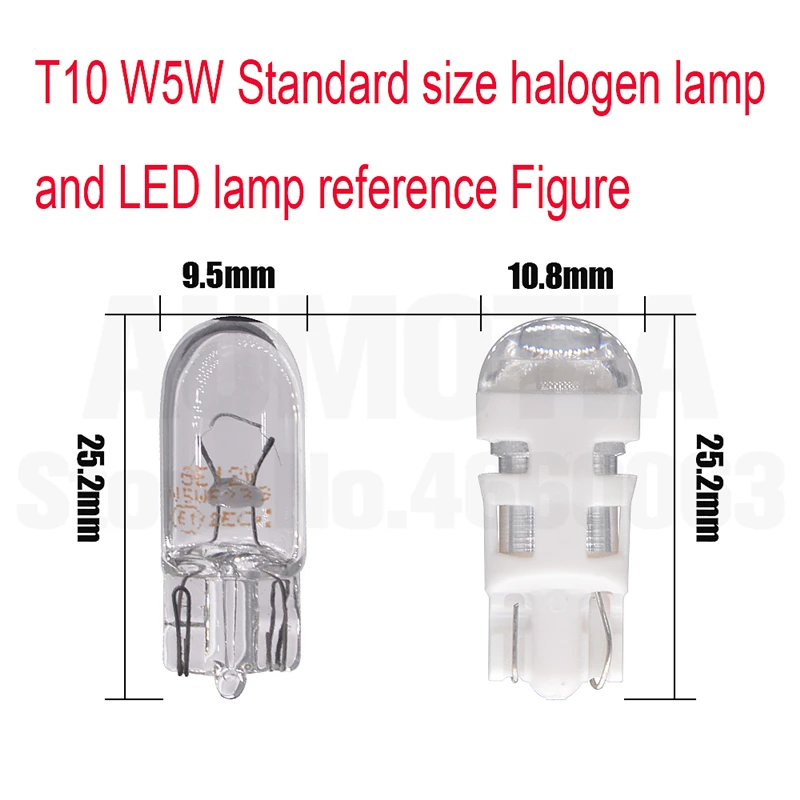 500x T10 светодиодный 194 W5W 1 светодиодный 501 3030 SMD авто отложным воротником сбоку номерной знак светильник лампа габаритного огня AC/DC 12V