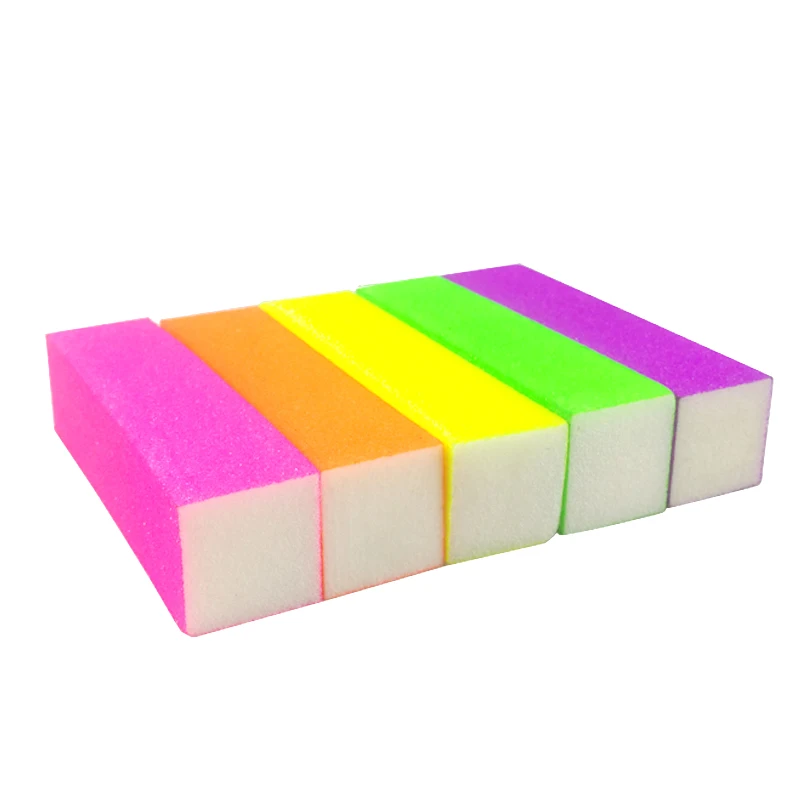 1 полировка и шлифовка полирующие пилки для ногтей флуоресцентный цвет 4 стороны