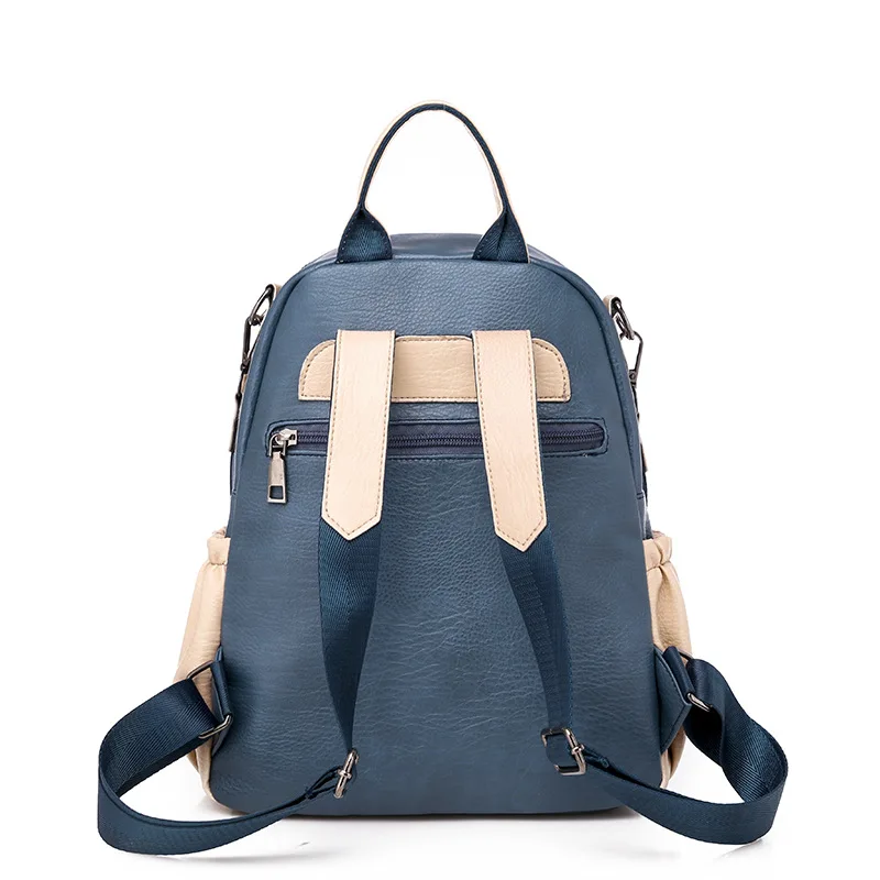 

Multi-functional Women's PU Leather Backpack Fashion Shoulder Oblique Bag Shopping Travel Casual Handbag