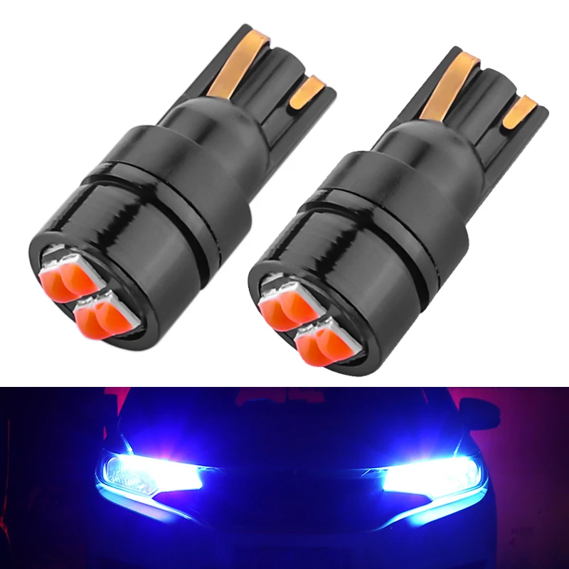 

2Pcs Led T10 W5W WY5W Auto Parking Light Car Wedge Tail Side Bulb Interior Reading Dome Lamp Super Bright High Quality LED Bulbs