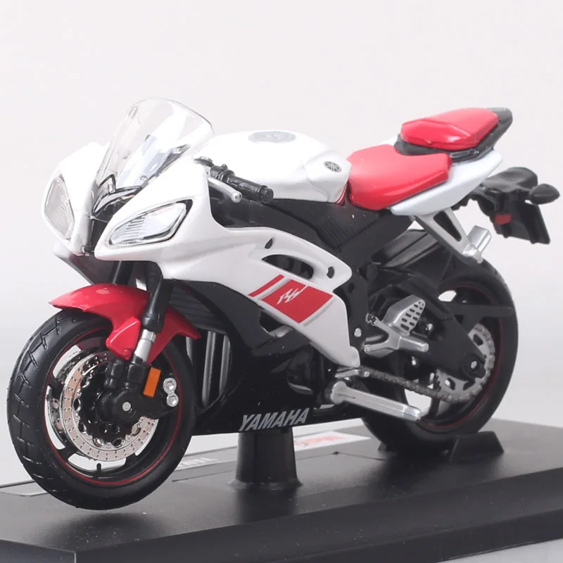 Maisto 1/18 Scale Children YAMAHA YZF R6 R1 Motorcycle Super Sport Racing Diecasts & Toy Vehicles MotorBike Model For Collection takara tomy tomica transporter 131 mitsubishi fuso super great transporter scale truck car model miniature toy for boy