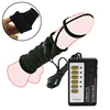 Electric Shock Pulse Stimulator Enlargement Penis Sleeve with Glans Chastity Cage Penis Erection Exerciser Adult Sex Toy for Men 1