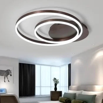 

Living room lamp simple modern atmosphere household led ceiling lamp creative round Nordic lamp master bedroom lamp warm