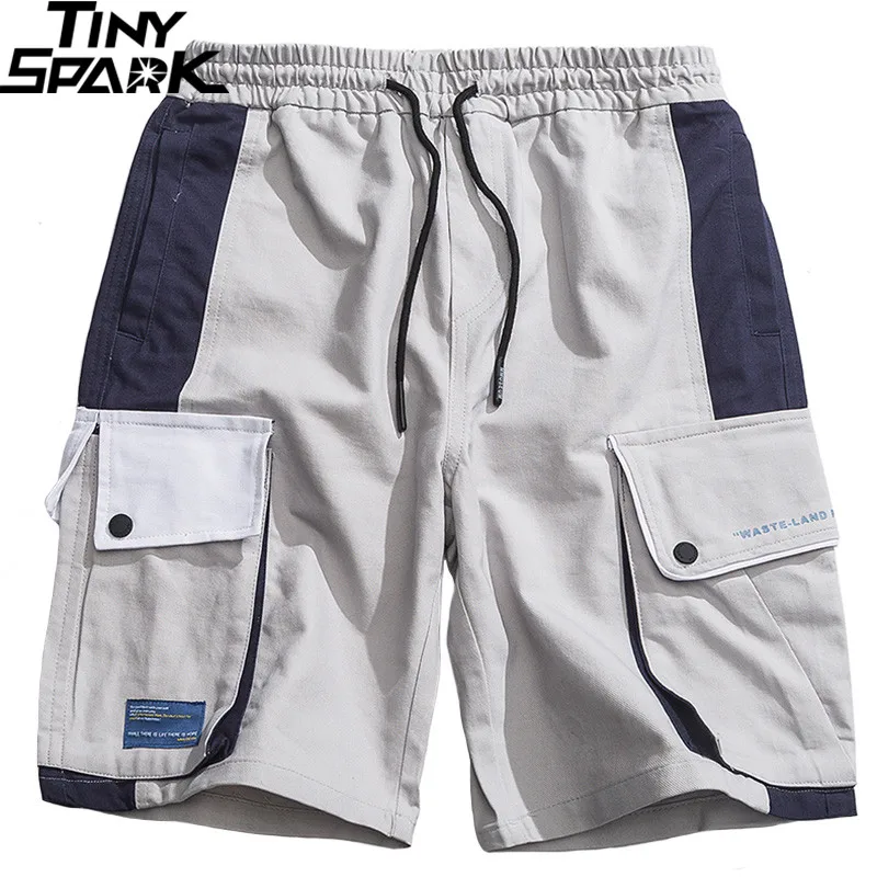 2019 хип-хоп шорты Карго с карманами для мужчин Харадзюку мешковатые бегуны