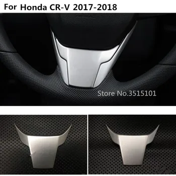 

Car Cover ABS Chrome Steering Wheel Interior Kit Switch Trim Frame Type U Moulding 1pcs For Honda CRV CR-V 2017 2018 2019 2020