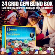 24 Days Christmas Countdown Advent Calendar Gift Box Decoration For Kids Teens Ore Gift Mystery Box 24Grids Blind Box Xmas 2022