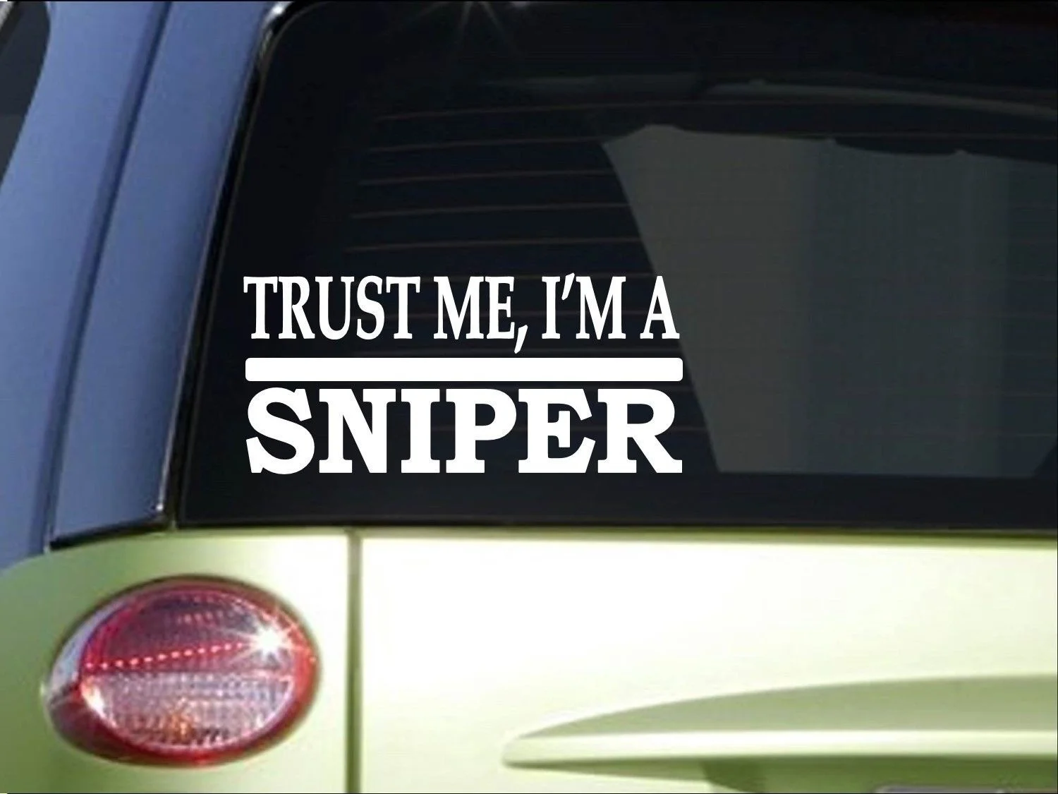 Trust me Sniper 8 дюймов наклейка винтовка прицел Перекрестие camo marines наклейка на компьютер