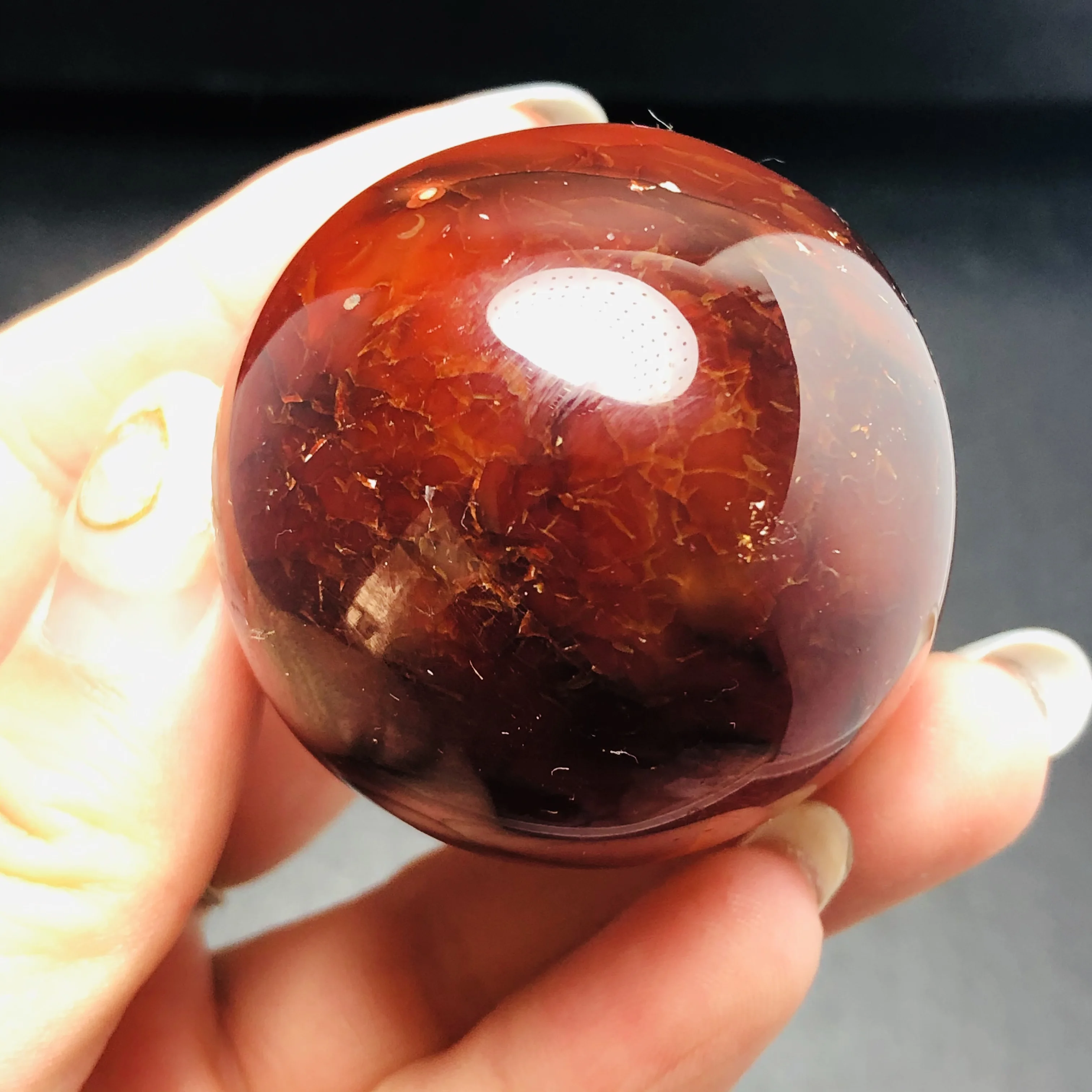 Натуральный красный агат хрустальный шар 35 40 мм лечебная Сфера камни для