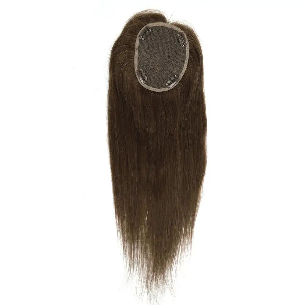 Neitsi 10*13 см 14 дюймов прямые Remy человеческие волосы Topper Wig 100% настоящие кружевная