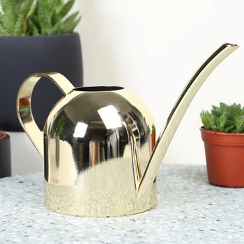 

Watering Can Gold Color Stainless Steel Pot Long Spout Outdoor Plant Pot Bottle Watering Device Meaty Bonsai Garden Supplies