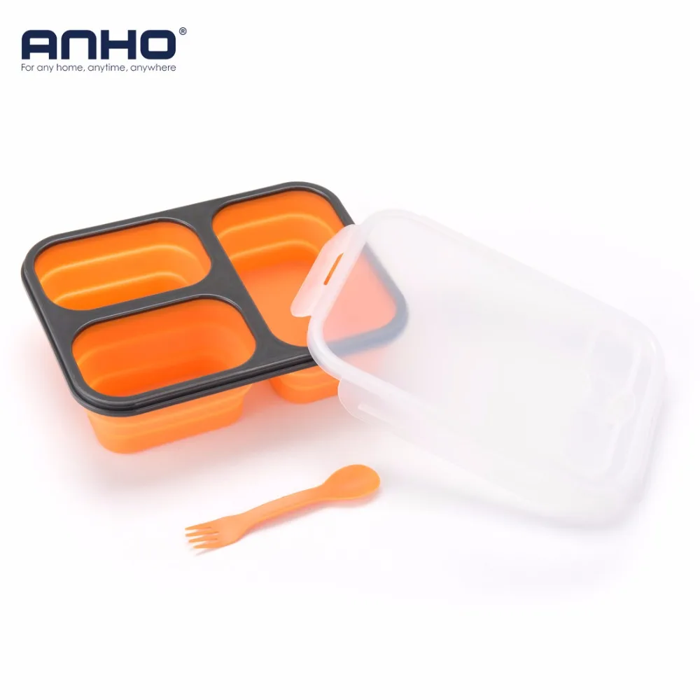 KPO-1018-硅胶折叠分格饭盒-跨境平台1