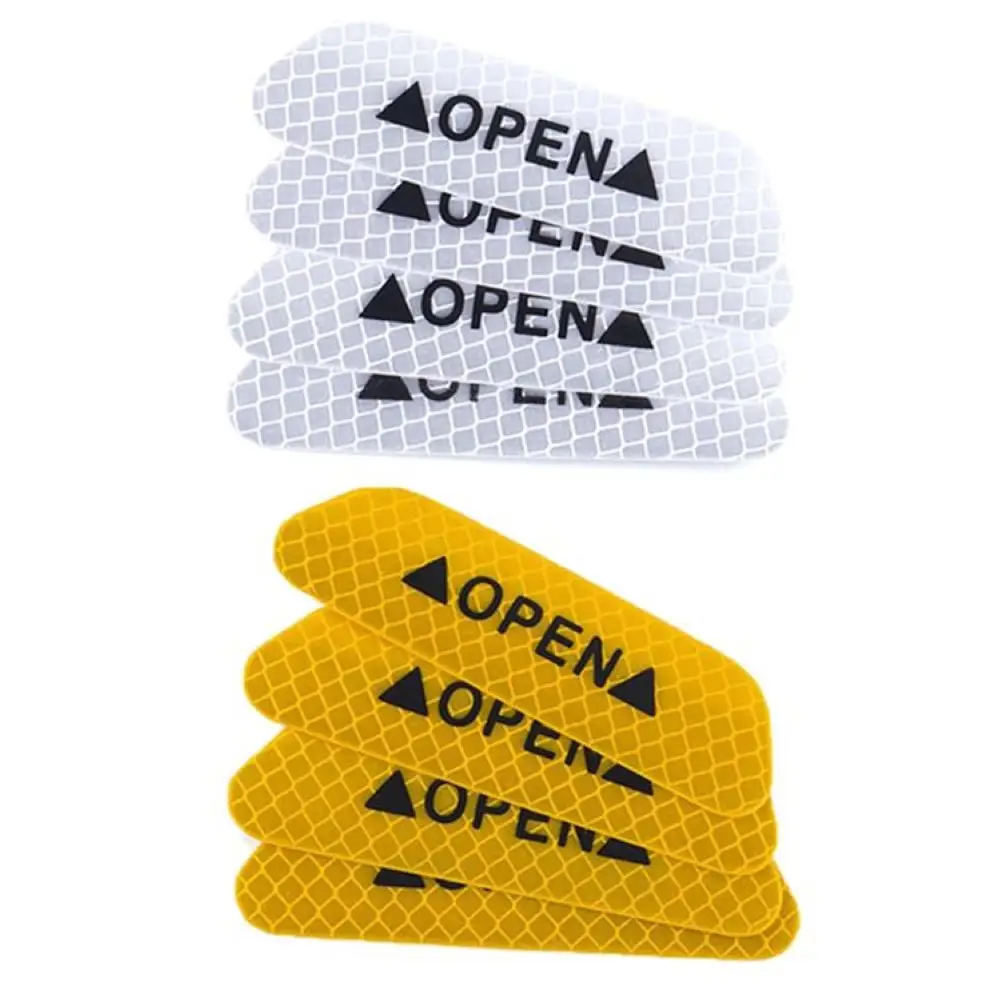 

4Pcs Reflective Car Vehicle Open Door Safety Mark Warning Decals Sticker Decoration DIY hot sales