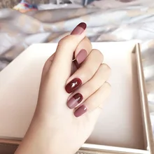 306-Твин розовый износ Маникюр готовой продукции xin niang kuan кончик ногтя Поддельные ногти патч Маникюр