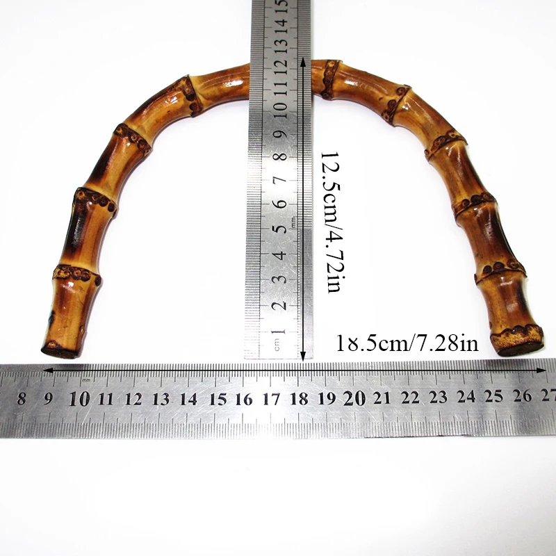 D форма ручка для ручной работы Сумочка 1 шт. бамбуковая ручка для Сумочка ручной работы ручки для DIY сумки кошелек рамка 2 цвета