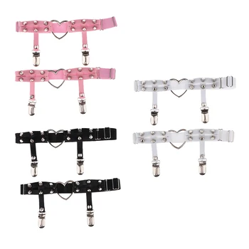 

Sexy Women Leg Garter Belt Rivet Thigh High Stockings Leg Ring Harness