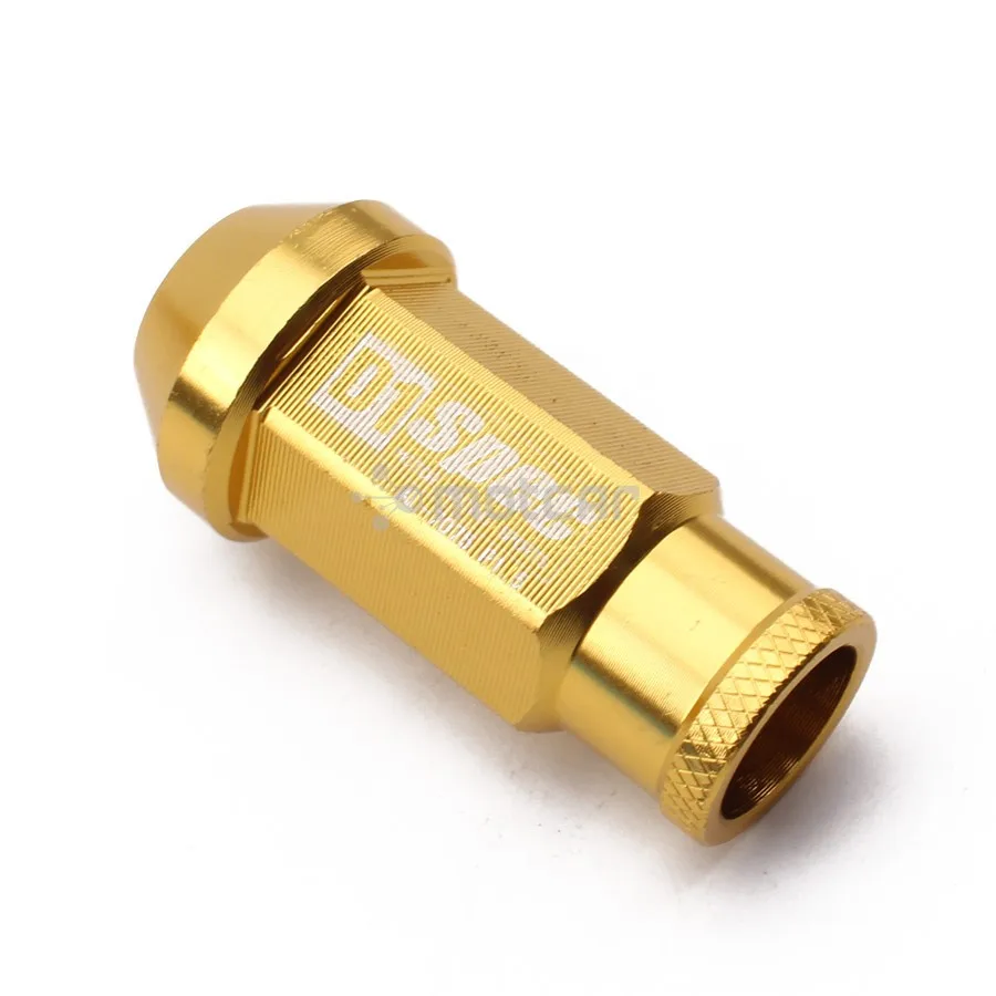 Универсальный, подходит для Ford Gold, высокое качество, алюминиевая заготовка, для стайлинга автомобилей, 20 шт., D1, Spec, JDM, Гоночные Колесные гайки M12X1.5/1,25