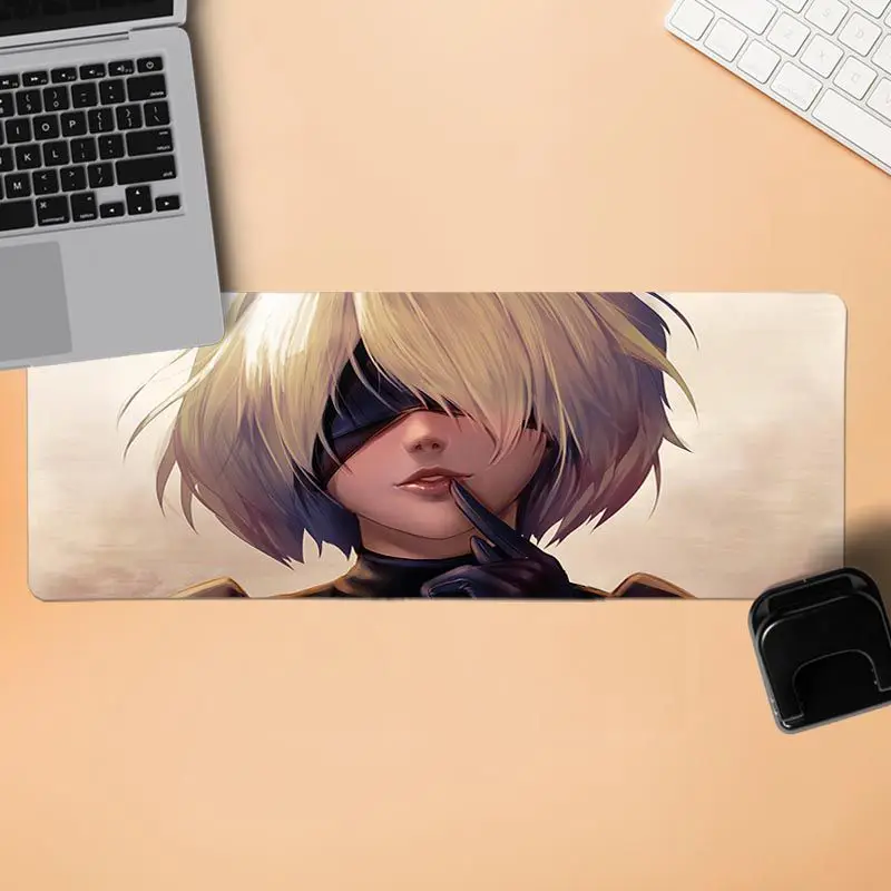 BBTHBDNBY NieR Automata фиксирующий край коврик для мыши игровой резиновый ПК компьютерный игровой коврик для мыши