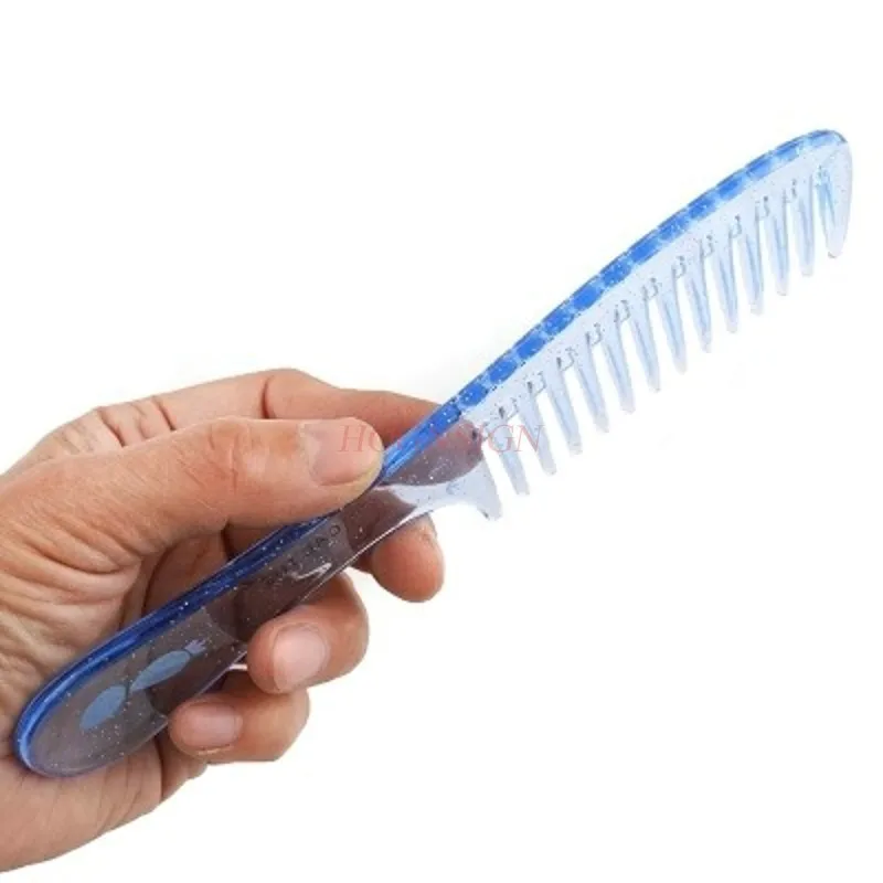 green sandalwood comb wide toothed massage coarse tooth large hair combs hairbrush hairdressing supplies for elder gift sale wide tooth comb Large Tooth Comb Wide Toothed Combs Hair Hairbrush Straight Long Does Not Knot Household Plastic Massage