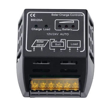 

1PC 5A 20A 12V 24V LED Intelligence Solar Panels Cells Battery Charge Controller Input Power Battery Charge Controller Regulator