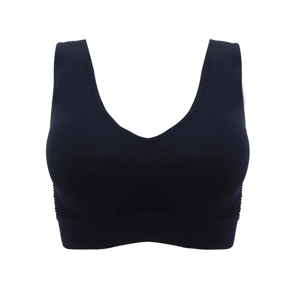Breathable Fitness Push Up Female Bra Women Sport Bras 2pcs Underwire Bustier Hollow Out Sexy Gym Training Sportswear Crop Tops