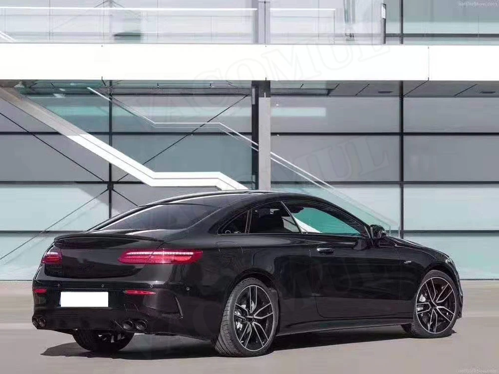 PP задний бампер диффузор для губ с наконечники глушителя для Benz E Class C238 E200 E300 E53 AMG Coupe Sport