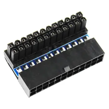 

24Pin Female to Male Power Adapter 90 Degree Motherboard Durable 24Pin Connector B95C