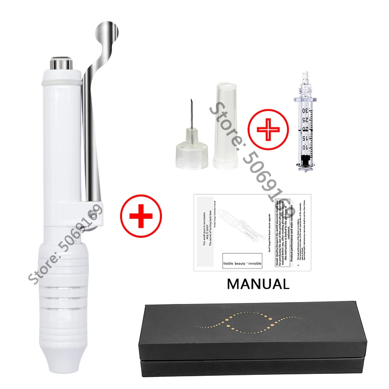 white pen kit 1 Неинвазивный инжектор для инжектора гиалуроновой кислоты, инжектор, пистолет для удаления неинвазивных морщин, шприц для инъекций - Номер модели: white pen kit 1