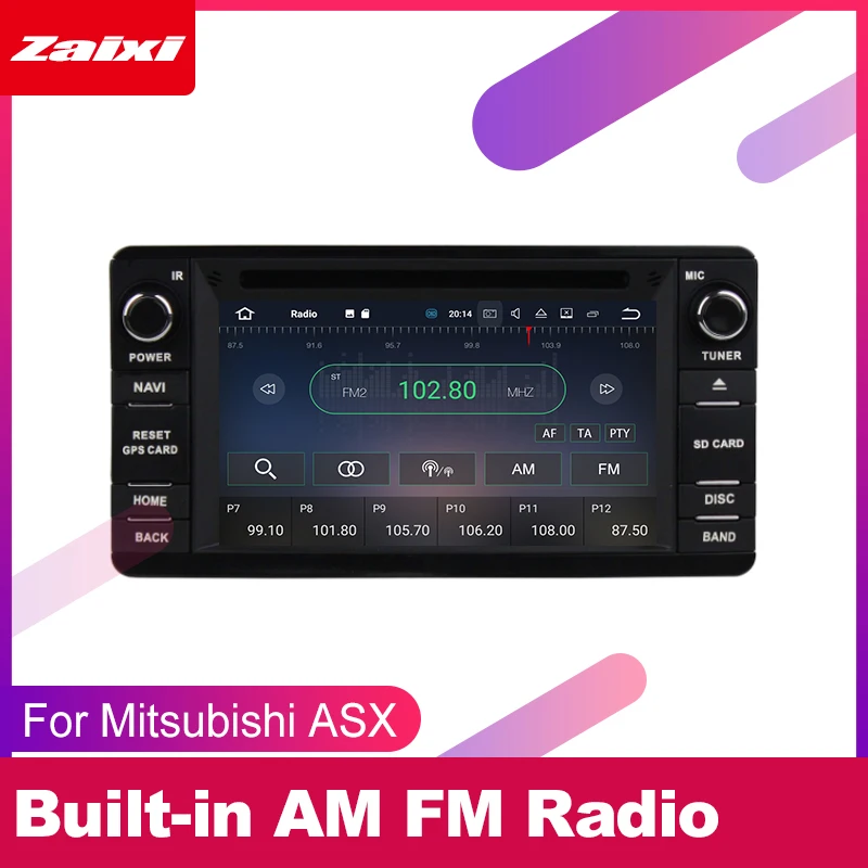 ZaiXi android автомобильный dvd GPS; Мультимедийный проигрыватель для Mitsubishi ASX 2013~ автомобильный dvd НАВИГАЦИЯ Радио Аудио Видео плеер навигационная карта