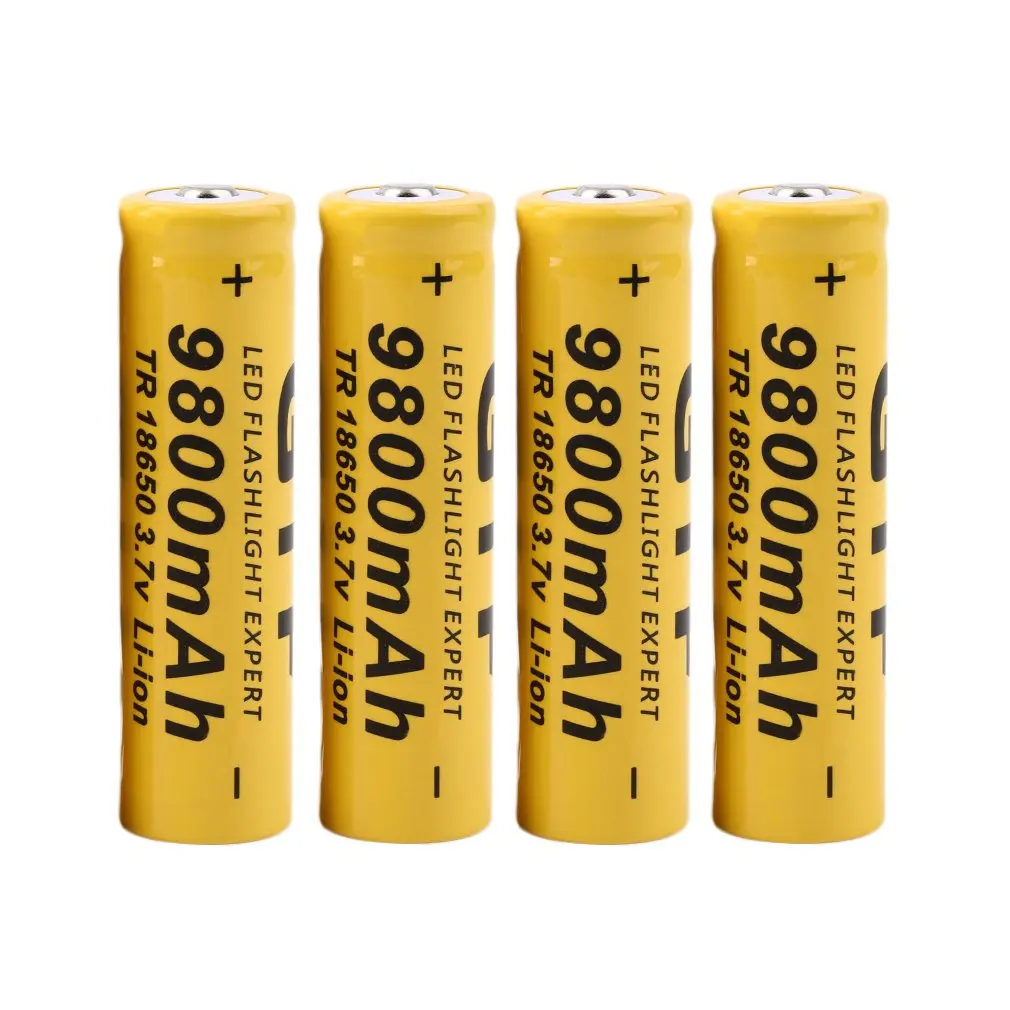High Quality 4Pcs 18650 3.7V 9800mAh Protected Li-ion Battery + Universal US Stop Charger Promotion Fast High Quality 4Pcs 18650 3.7V 9800mAh Protected Li-ion Battery + Universal US Stop Charger Promotion Fast