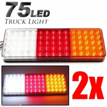 

Trailer Tail Lights Caravan Boat Indicator Super bright 12-24V 75 LED Set Engine Accessory